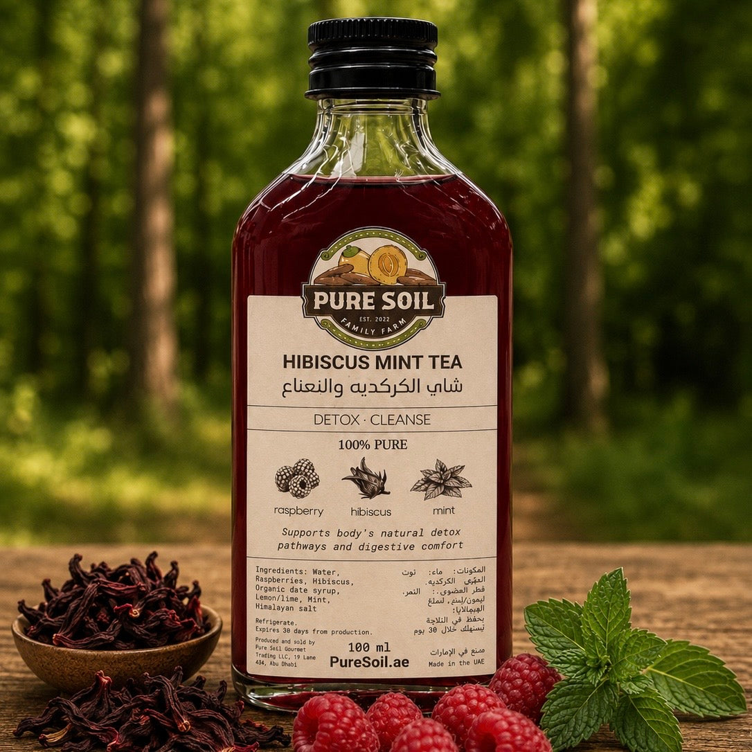 Hibiscus Mint Tea (4 bottles) - Detox • Cleanse - Longevity Blends Collection