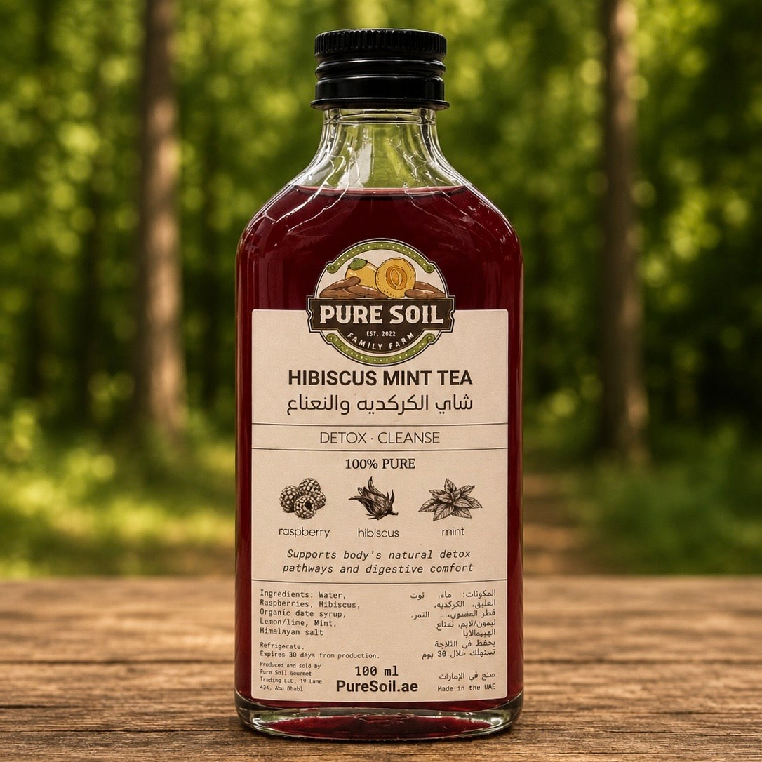 Hibiscus Mint Tea (4 bottles) - Detox • Cleanse - Longevity Blends Collection